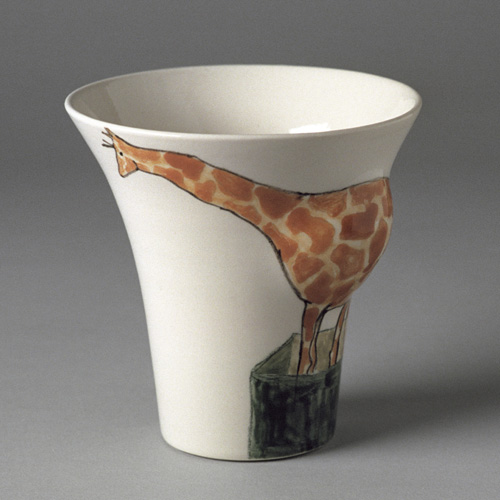 gefäss mit giraffe